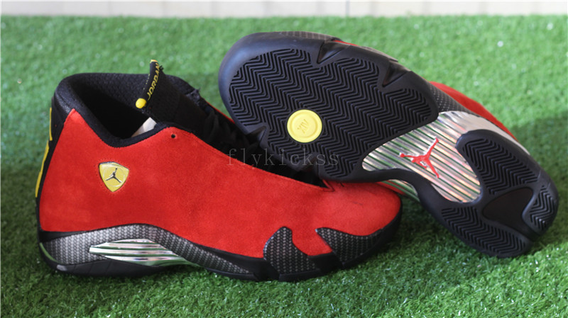 Authentic Air Jordan 14 Retro Ferrari Red